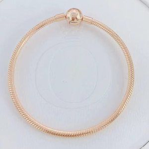Pandora Moments Snake Chain Bracelet(Rose Gold)